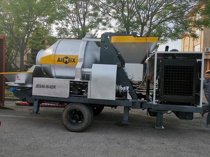 concrete mixing pump