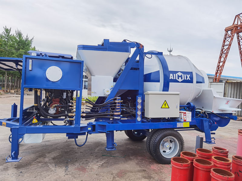 ABJZ40C mobile concrete mixing pump