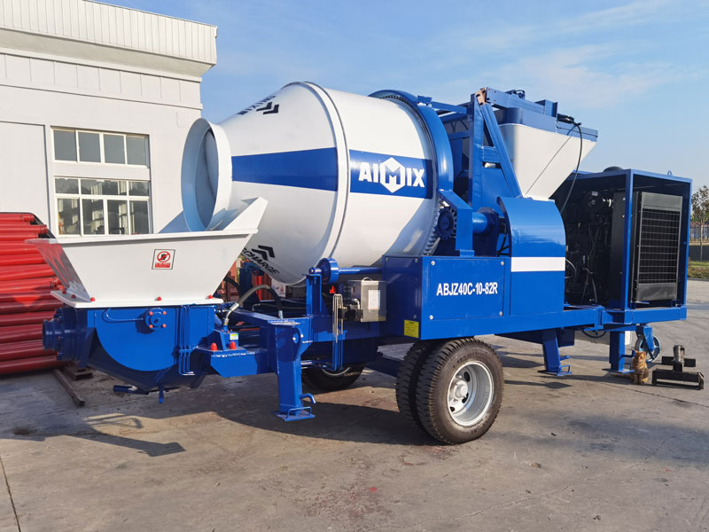 ABJZ40C diesel mobile concrete mixer pump