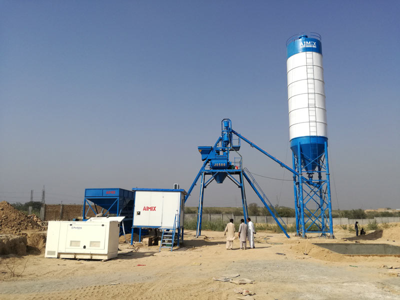 AJ-25 mini concrete batch plant