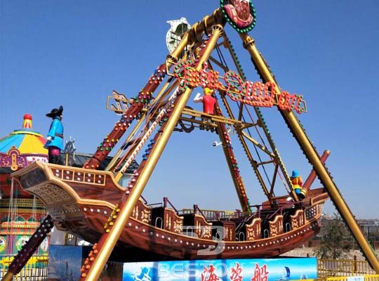 amusement park pirate ship ride