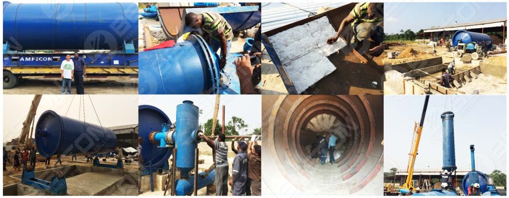 Oil Sludge Pyrolysis Plant Installed in Nigeia