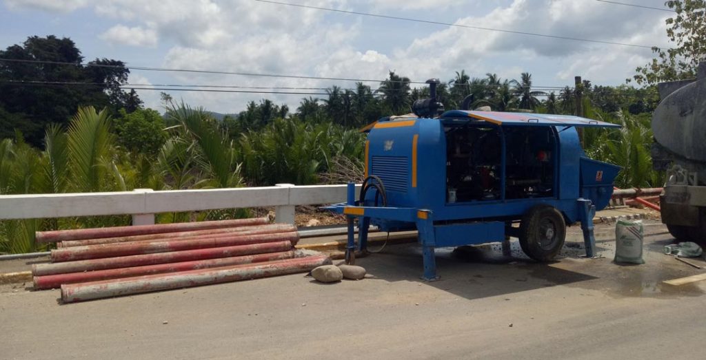 Concrete Line Pump for Sale in Batangas, Philippines On-site