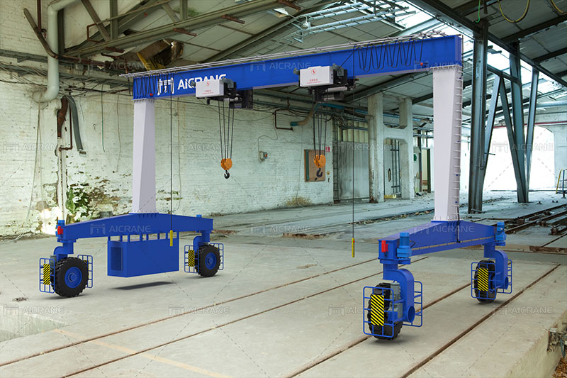 Single Beam Rubber Tyred Gantry Crane