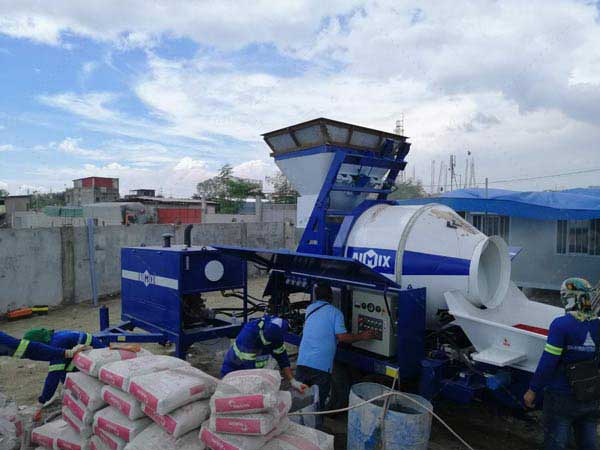 concrete pump mixer