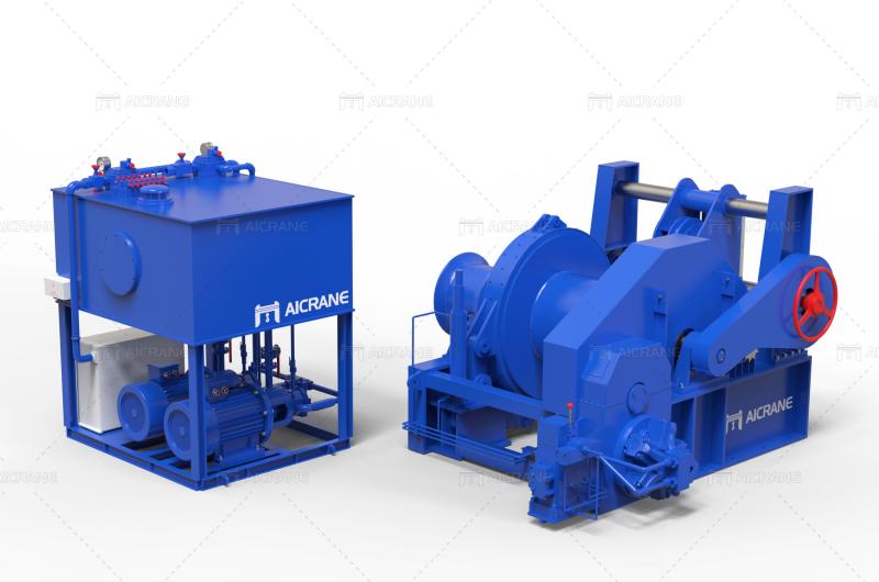 hydraulic towing winch