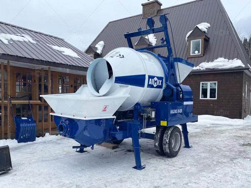 the concrete mixer pump for house building
