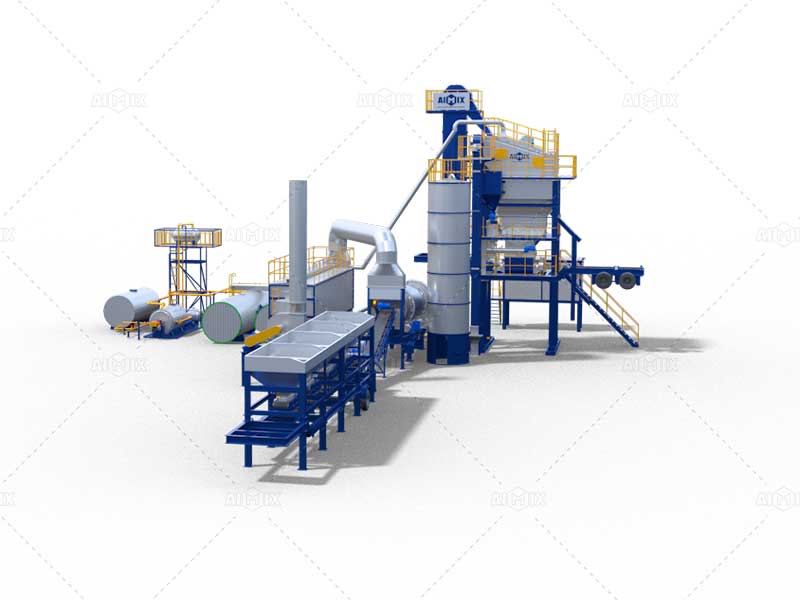 portable asphalt batch mix plant