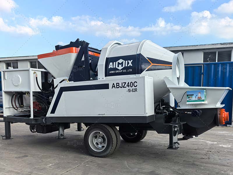 concrete pump mixer mini