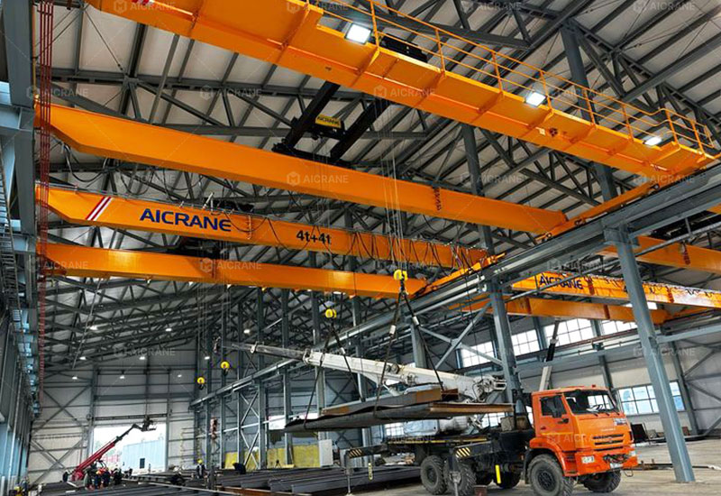 overhead cranes for steel plate processing