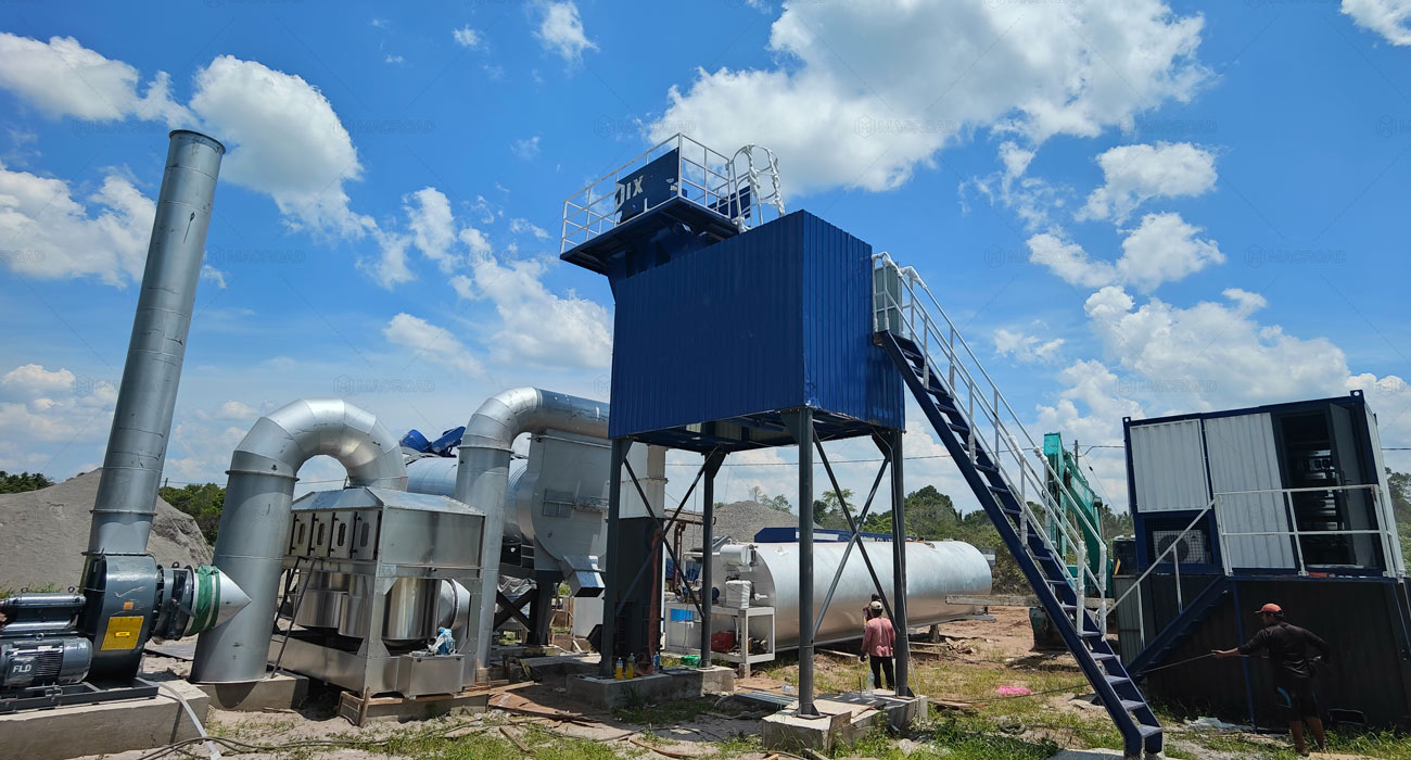 ALT80 drum mix plant in Malaysia – Simple Structure, Stronger Stability